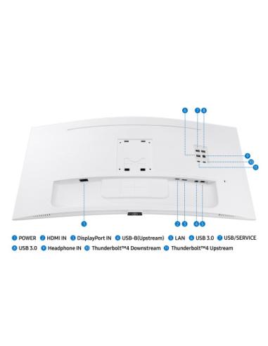 Samsung LS34C650TAU pantalla para PC 86,4 cm (34") 3440 x 1440 Pixeles 4K Ultra HD LED Blanco