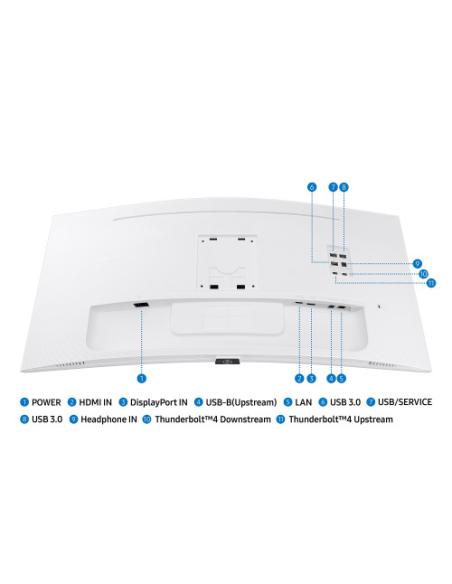 Samsung LS34C650TAU pantalla para PC 86,4 cm (34") 3440 x 1440 Pixeles 4K Ultra HD LED Blanco