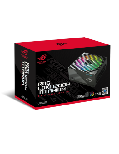 ASUS ROG -LOKI-1200T-SFX-L-GAMING unidad de fuente de alimentación 1200 W 20+4 pin ATX Negro, Plata