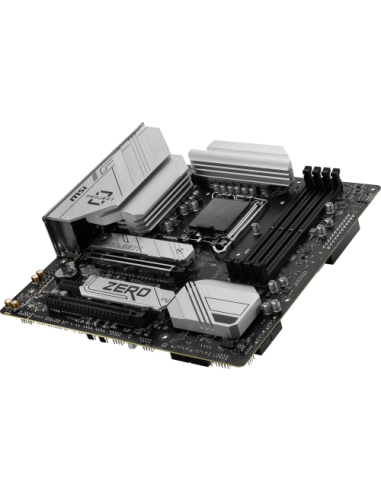 PLACA MSI B760M PROJECT ZERO,BTF,INTEL,1700,B760,4DDR5,256GB,HDMI+DP,4SATA3/6G+2M.2,9USB3.2,2.5GB+WIFI6E+BT5.3,MATX