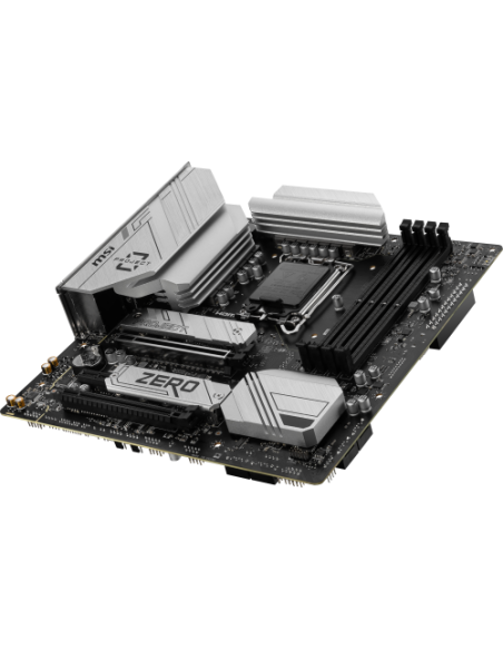 PLACA MSI B760M PROJECT ZERO,BTF,INTEL,1700,B760,4DDR5,256GB,HDMI+DP,4SATA3/6G+2M.2,9USB3.2,2.5GB+WIFI6E+BT5.3,MATX