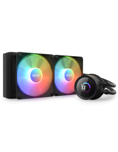 NZXT Kraken 240 RGB Procesador Sistema de refrigeración líquida todo en uno 12 cm Negro 1 pieza(s)