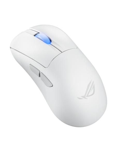 ASUS ROG Keris II Ace Wireless AimPoint White ratón mano derecha RF Wireless + Bluetooth + USB Type-A Óptico 42000 DPI