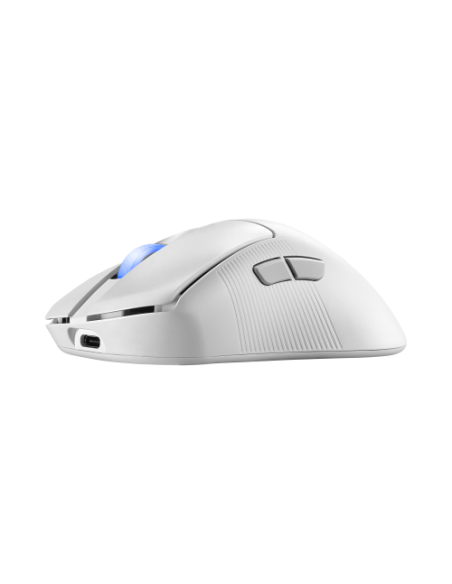 ASUS ROG Keris II Ace Wireless AimPoint White ratón mano derecha RF Wireless + Bluetooth + USB Type-A Óptico 42000 DPI