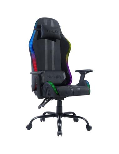 SILLA THE G-LAB K SEAT ELECTRON EX / PIEL SINTETICA / RGB / NEGRO / KS-ELECTRON-EX