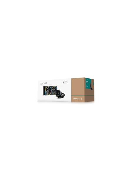REFRIGERADOR LIQUIDO CPU DEEPCOOL LM240 LED RGB R-LM240-BKDMMC-1
