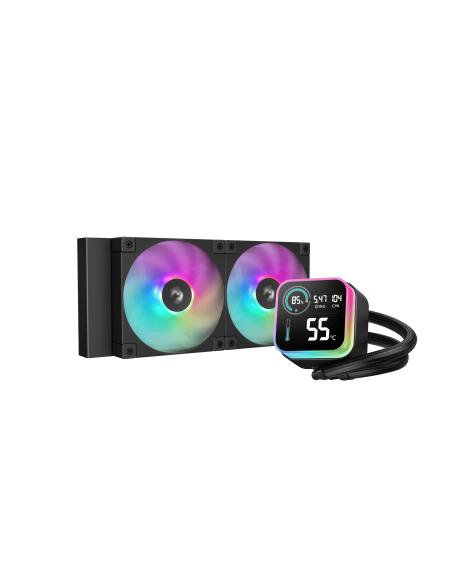 REFRIGERADOR LIQUIDO CPU DEEPCOOL LQ240 AIO LED DIGITAL DISPL R-LQ240-BKLSMW-G-1