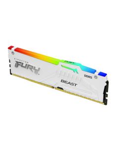 MEMORIA KINGSTON 16GB 6000MT/S DDR5 CL30  FURY BEAST WHITE RGB EXPO - KF560C30BWEA-16