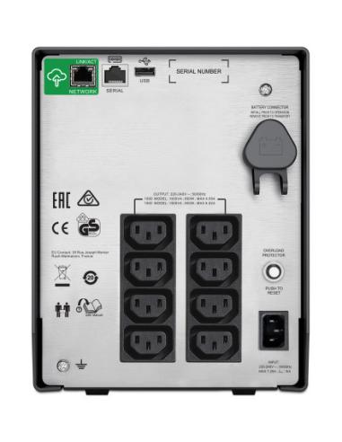 APC SMC1000IC sistema de alimentación ininterrumpida (UPS) Línea interactiva 1 kVA 600 W 8 salidas AC
