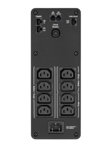 APC BR1600SI sistema de alimentación ininterrumpida (UPS) Línea interactiva 1,6 kVA 960 W 8 salidas AC