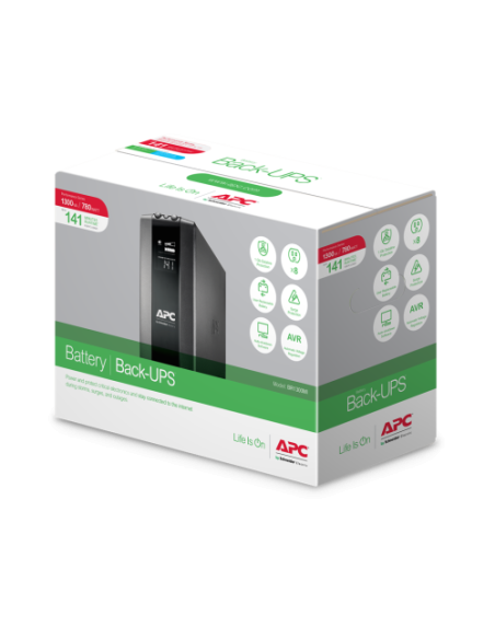 APC BR1300MI sistema de alimentación ininterrumpida (UPS) Línea interactiva 1,3 kVA 780 W 8 salidas AC