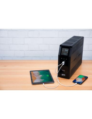 APC BACK UPS PRO BR 1200VA sistema de alimentación ininterrumpida (UPS) Línea interactiva 1,2 kVA 720 W 8 salidas AC