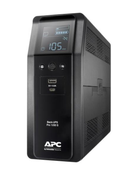 APC BACK UPS PRO BR 1200VA sistema de alimentación ininterrumpida (UPS) Línea interactiva 1,2 kVA 720 W 8 salidas AC