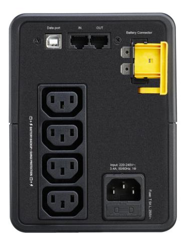 APC BX750MI sistema de alimentación ininterrumpida (UPS) Línea interactiva 0,75 kVA 410 W 4 salidas AC