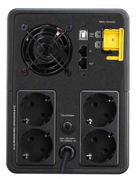 APC BX2200MI-GR sistema de alimentación ininterrumpida (UPS) Línea interactiva 2,2 kVA 1200 W 4 salidas AC