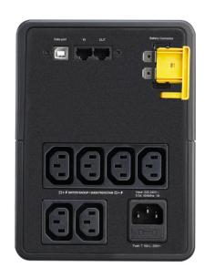 APC BX1200MI sistema de alimentación ininterrumpida (UPS) Línea interactiva 1,2 kVA 650 W 6 salidas AC 2