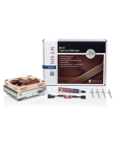 NOCTUA COOLER CPU NH-L9I BAJO PERFIL, 95X95X37MM, INTEL LGA1150, LGA1151, LGA1155, LGA1156, LGA1200
