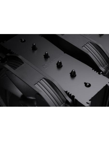 NOCTUA COOLER CPU NH-D15 CHROMAX.BLACK [NH-D15 CH.BK], 6 HEATPIPES DUAL TOWER, 2X NF-A15 140MM FAN PWM, INTEL LGA1851, LGA1700, 