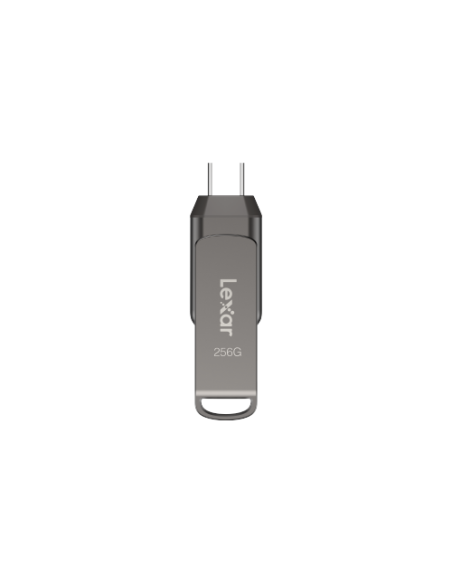 Lexar JumpDrive LJDD400256G-BNQNG unidad flash USB 256 GB USB Tipo C 3.2 Gen 1 (3.1 Gen 1) Gris