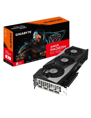 VGA PCI-EX RADEON GIGABYTE RX7600 GAMING OC 8G GDDR6X PCIE4 HDMI DP 3VENT