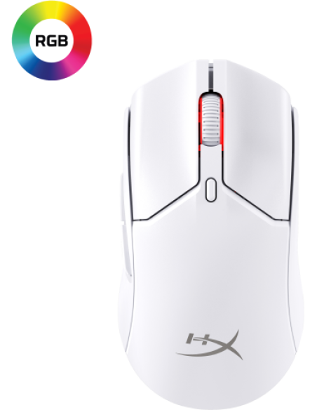 HP HyperX Pulsefire Haste 2 Mini: ratón gaming inalámbrico (blanco)