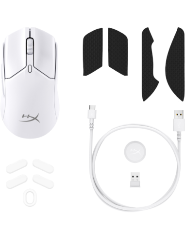 HP HyperX Pulsefire Haste 2 Mini: ratón gaming inalámbrico (blanco)