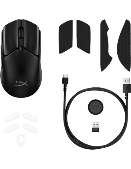 HP HyperX Pulsefire Haste 2 Mini: ratón gaming inalámbrico (negro)