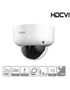 (DH-HAC-HDBW1200RAP-Z-2712-S6) DAHUA CÁMARA HÍBRIDA DOMO HDCVI 2MP ANTIVANDÁLICA VARIFOCAL 2.7-12MM 2