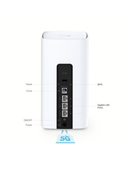 TP-Link NX510v router inalámbrico Gigabit Ethernet Doble banda (2,4 GHz / 5 GHz) 5G Blanco