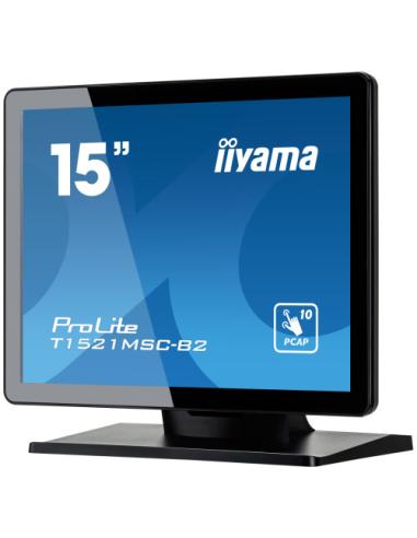 MONITOR IIYAMA 15" PCAP BEZEL FREE FRONT, 10P TOUCH, 1024X768, SPEAKERS, VGA, HDMI, 325CD/M², USB INTERFACE, EXTERNAL POWER ADAP