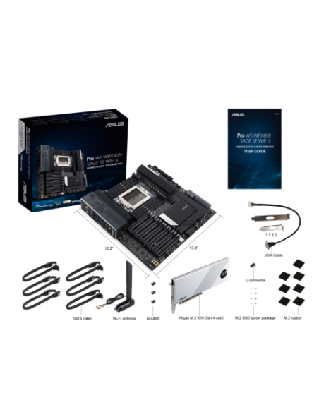 PLACA ASUS PRO WS WRX90E-SAGE SE,AMD,sTR5,WRX90,8DDR5,4SATA3+4M.2,LAN 1GB+10GB,2USB4.0+6USB3.2,EEB