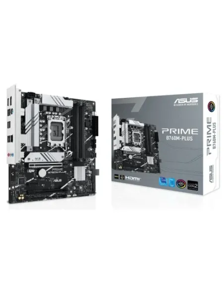 PLACA ASUS PRIME B760M-PLUS,INTEL,1700,B760,4DDR5,128GB,HDMI+DP,4SATA+2M.2,5USB 3.2+1USB-C,2.5GB,MATX