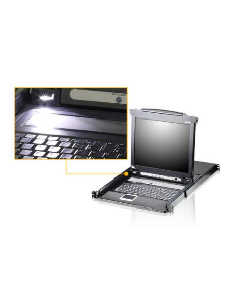 ATEN CL5716MW interruptor KVM Montaje en rack Negro