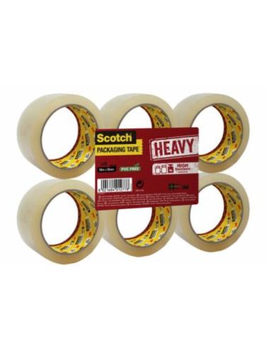 PACK 6 CINTAS DE EMBALAJE TRANSPARENTE 50MM X 66M HV.5066.F6.T SCOTCH 7100303340