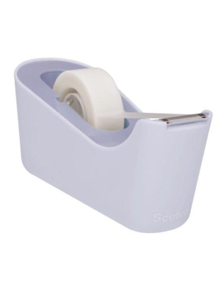 PACK DISPENSADOR PORTARROLLOS C18 COLOR LAVANDA + 6 ROLLOS CINTA INVISIBLE 19MM X 33M MAGIC C18-L6 SCOTCH 7100180402
