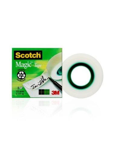 ROLLO CINTA INVISIBLE 19MM X 33M MAGICCAJA CARTÓN 810/1933 SCOTH 7100024666