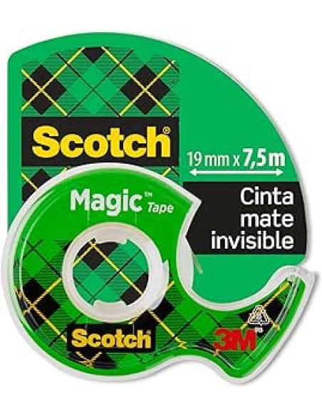 ROLLO CINTA INVISIBLE 19MM X 7,5M MAGICCON DISPENSADOR 8-1975D SCOTH 7100086322