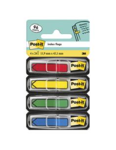 PACK 4 DISPENSADORES X 24 MARCADORES INDEX FLECHA 11,9X43,2MM COLORES SURTIDOS 684-ARR3 POST-IT 7000144924