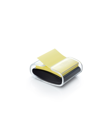PACK DISPENSADOR NEGRO PRO + 1 BLOC 90 HOJAS Z-NOTES 76X76MM SUPER STICKY AMARILLO PRO-B-1SSCY-R330 POST-IT 7100039516