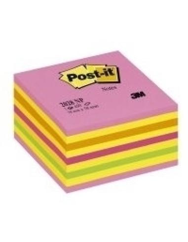 CUBO 450 HOJAS NOTAS ADHESIVAS 76X76MM COLORES SURTIDOS AZULES-VERDES 2028-NB POST-IT 7100172387