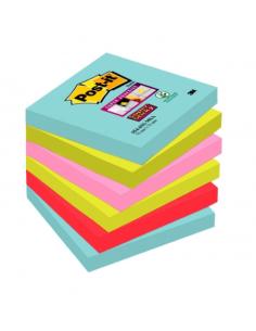 PACK 6 BLOCS 90 HOJAS NOTAS ADHESIVAS 76X76MM SUPER STICKY COLECCIÓN COSMIC 654-6SS-COS POST-IT 7100263206