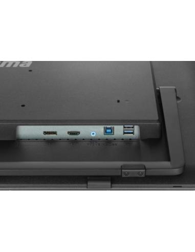 MONITOR IIYAMA 27" IPS BONDED PCAP 10P TOUCH, 1920X1080, FLAT BEZEL FREE GLASS FRONT, HDMI, DISPLAYPORT, 360CD/M², USB HUB 2X 3.