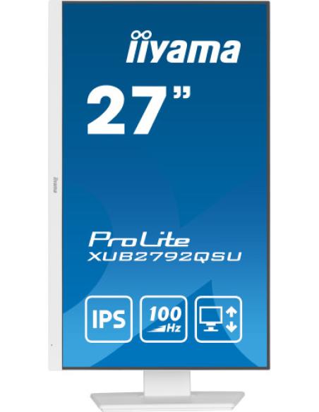 MONITOR IIYAMA 27"/2560 x 1440/3.7 MPX/WQHD/100Hz/250CD/16:9/HDMI/LED/BLANCO