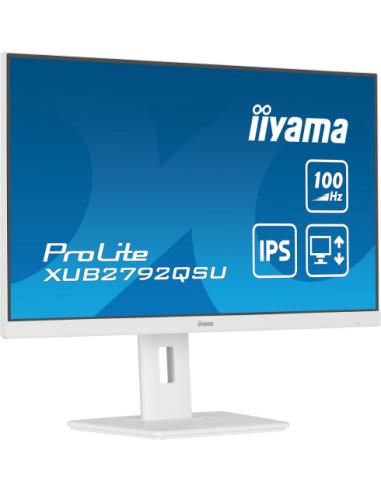 MONITOR IIYAMA 27"/2560 x 1440/3.7 MPX/WQHD/100Hz/250CD/16:9/HDMI/LED/BLANCO