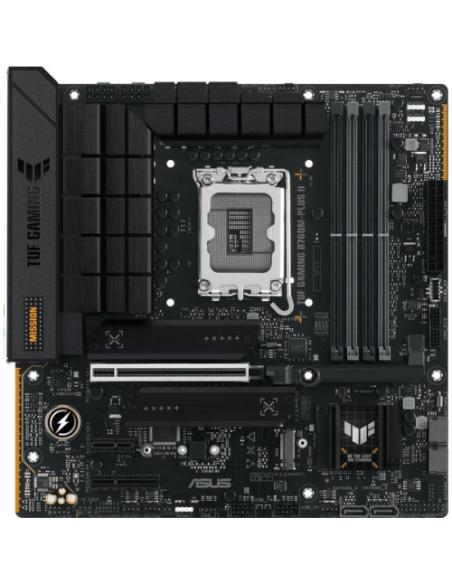 PLACA ASUS TUF GAMING B760M-PLUS II,INTEL,1700,B760,4DDR5,128GB,HDMI+DP,4SATA+2M.2,5USB 3.2+1USB-C,2.5GB,MATX