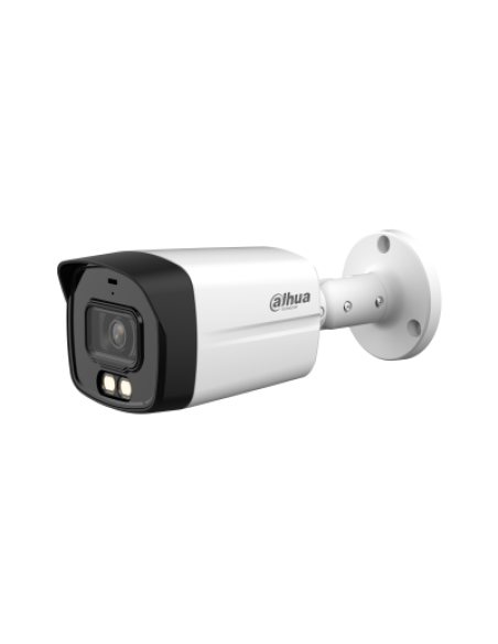 (DH-HAC-HFW1809TLMP-A-LED-0280B) DAHUA CÁMARA HÍBRIDA BULLET LITE FULL-COLOR 4K WDR CON AUDIO ÓPTICA FIJA 2.8MM