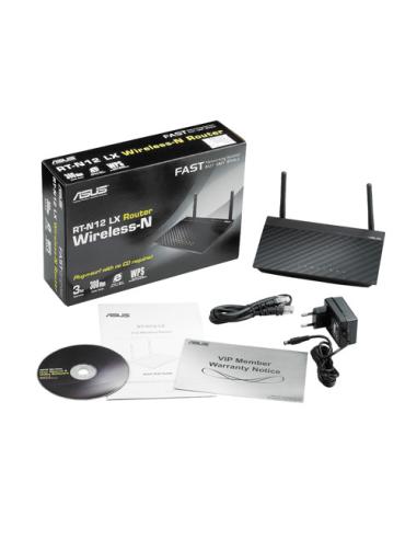 ASUS RT-N12LX router inalámbrico Ethernet rápido Negro