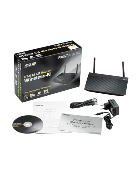 ASUS RT-N12LX router inalámbrico Ethernet rápido Negro