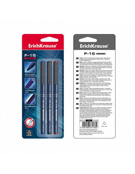 BOLÍGRAFO DE TRAZO FINO ERICHKRAUSE F-15, TINTA COLOR: AZUL ERICH KRAUSE 37065