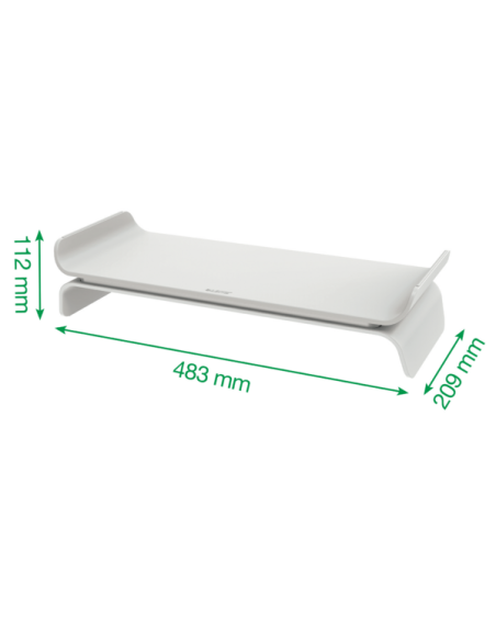 SOPORTE ELEVADOR PARA MONITOR AJUSTABLE GRIS ERGO LEITZ 65040085